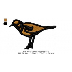Bird Embroidery Design 43